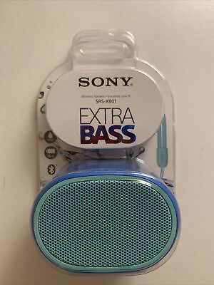 #ad NEW SONY SRSXB01 Extra Bass Portable Wireless Bluetooth Speaker Blue Teal $20.00