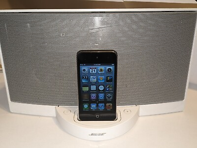 #ad Bose Sound Dock Digital Music System White w Power Adapter 2004 Working $38.25
