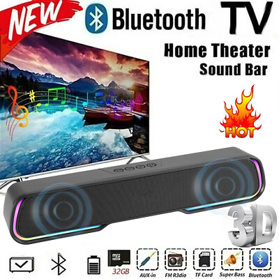 #ad Powerful TV Sound Bar Home Theater Subwoofer Soundbar with Bluetooth Wireless $19.69