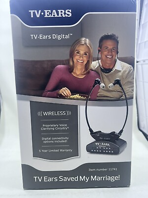 #ad TV Ears Digital Wireless Headset System For TV Brand New 11741 5.0 Hearing Set $64.99