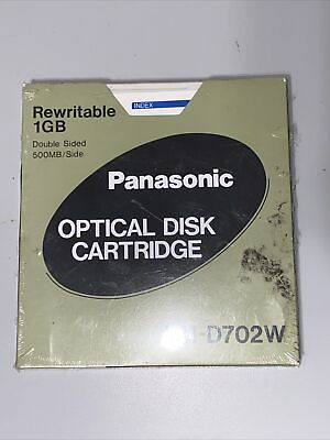 #ad Panasonic 1GB Rewritable Optical Disk Cartridge LM D702W NOS $45.00