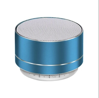 #ad Portable Bluetooth Wireless MiniBass Speaker for Smartphone Tablet or PC Blue $6.99