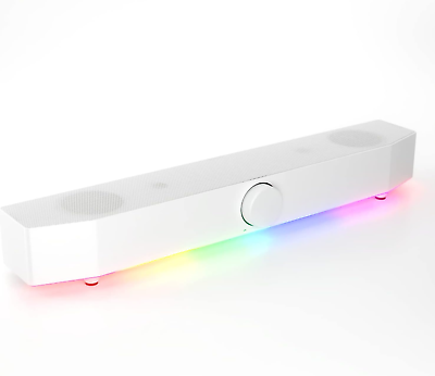 #ad Monitor Sound Bar for PC Desktop Gaming Soundbar LED RGB Computer Speakers w $42.88