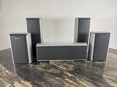 #ad Sony 5 Speaker Set SS TS51 SS TS52 SS CT 51 Tested Working Clean $49.97