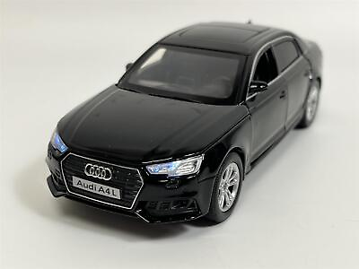 #ad Audi A4 Black LHD Light and Sound 1:32 Scale Tayumo 32140010 GBP 20.99