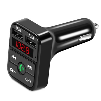 #ad Bluetooth Car FM Transmitter Hands free MP3 Player Radio Adapter Kit USB Charger $5.99
