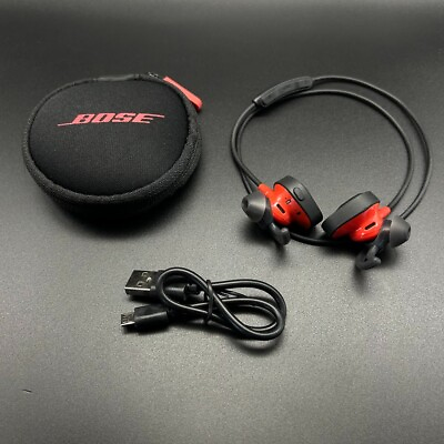 #ad US Bose SoundSport Pulse Heart Rate Monitor Wireless Bluetooth Headphones Red $54.95