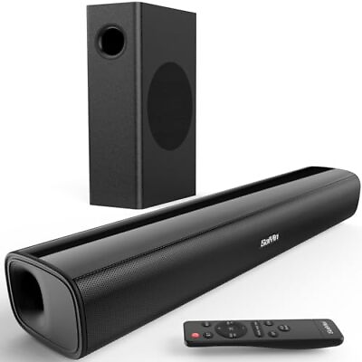 #ad Sound Bars for TV with Subwoofer2.1CH Soundbar for TVPCGaming Surround Sound ... $77.58