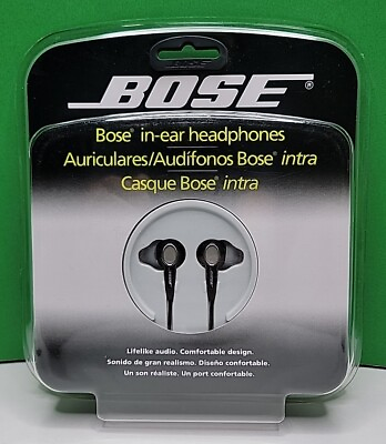 #ad 2007 Bose In Ear Wired Headphones Black New. $120.00