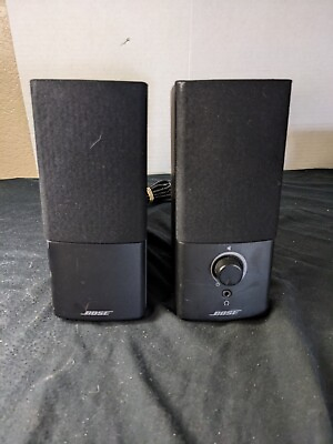 #ad Bose Companion 2 Series III Multimedia Speakers No Power Adapter Tested Works $41.90