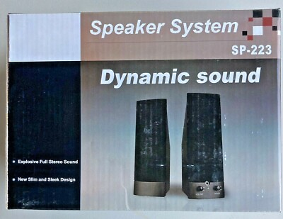 #ad Dynamic Sound Speakers for Computers Or Anything With 3.5mm Jack New in Box $8.79