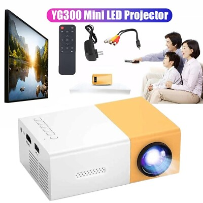 #ad Mini Portable Projector 1080P LED Pico Video Projector for Home Theater Movie $23.99