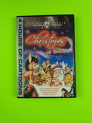 #ad Christmas at Home: 4 Hours Of Cartoons DVD 2004 Full Frame 049 C $2.76