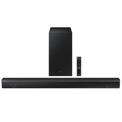 #ad Samsung 2.1 ch Soundbar w with Wireless Subwoofer HW B550 $277.99
