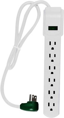 #ad #ad Outlet Surge Protector Power Strip Heavy Duty With Flat Plug For Home Appliance $9.71