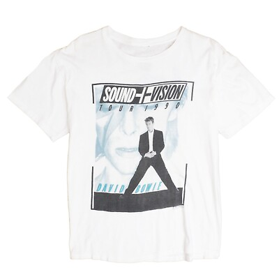 #ad Vintage Sound Vision Tour David Bowie T Shirt Size Large Music 1990 90s $180.00
