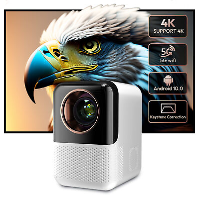#ad Home Projector 1080P 4K Portable WiFi Home Cinema Theater Bluetooth Movie $74.99