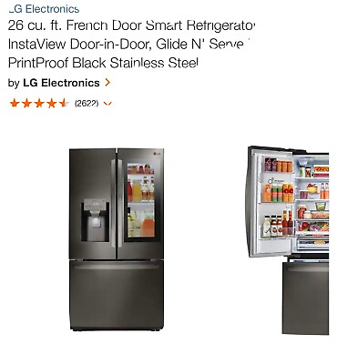 #ad LG InstaView LMXS30796D 29.7 cu. ft. French Door Refrigerator $2500.00