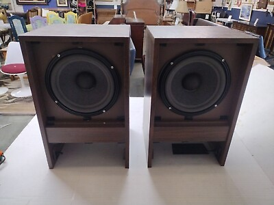 #ad Pair Vintage Bose Model 301 Direct Reflecting Speakers 1977 TESTED $65.00