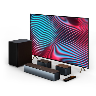 #ad #ad 5.1 Surround Sound Bar 3D Surround Sound System 320W Sound Bar for TV with W $159.99