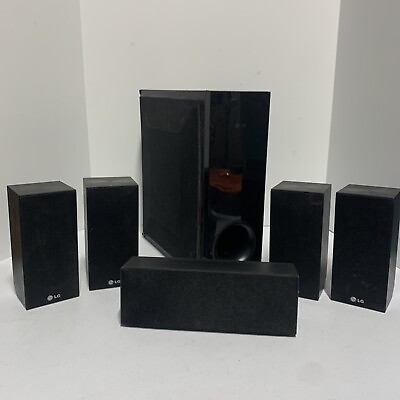 #ad LG Set of 6 Model S62S1 Home theater 1000w 3 oHm Speakers amp; Subwoofer $59.95