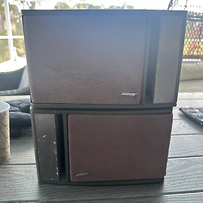 #ad Pair of Bose Model 141 Full Range Bookshelf Home Stereo Speakers Tested Read $60.00