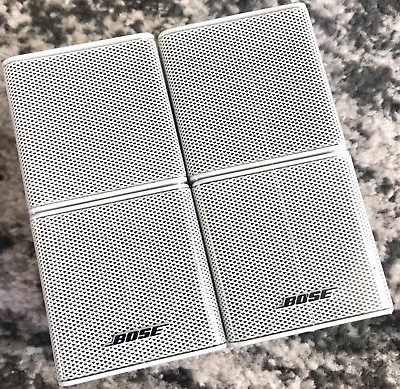 #ad 2 Bose MINT Jewel Double Cube Premium Speakers Flawless White $148.46