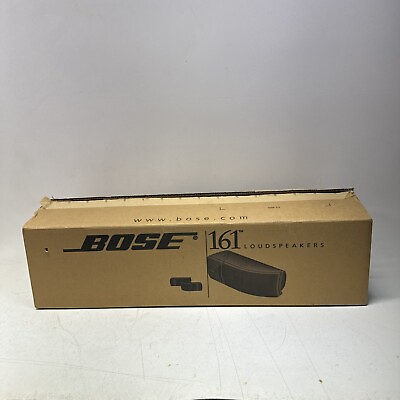 #ad Bose 161 White Full Range Bookshelf Speakers All Original Box Packing Manuals $119.99