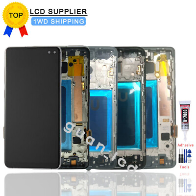 #ad For Samsung Galaxy S8 S9 S10 S10 S9 S8 LCD Touch Screen Digitizer Frame $55.25