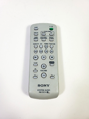 #ad Sony System Audio Remote Control RM SC31 Tested $22.00
