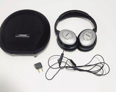 #ad Bose QC15 Quiet Comfort 15 Acoustic Noise Canceling Headphones W Case WORKS $39.99