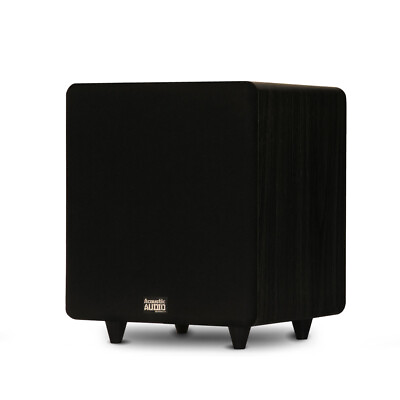 #ad Acoustic Audio PSW400 10 Home Theater Powered 10quot; LFE Subwoofer Front Firing Sub $149.88