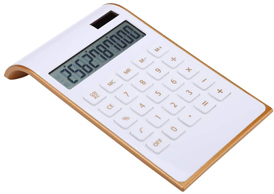 #ad Calculator Slim Elegant Design Office Home Electronics Dual Powered Desktop F $8.76