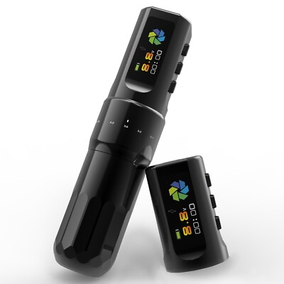 #ad YILONG F3 Wireless Tattoo Pen Machine 2 Batteries 6 Stroke Length Adjustable $139.99