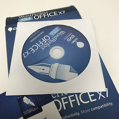 #ad Corel WordPerfect Office X7 Home and Student DVD PC Disc 3PCs $18.99