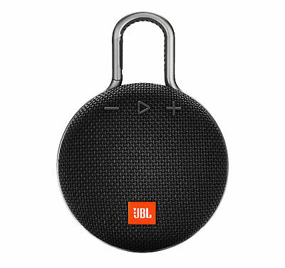 #ad JBL Clip 3 Black Portable Bluetooth Speaker $39.99