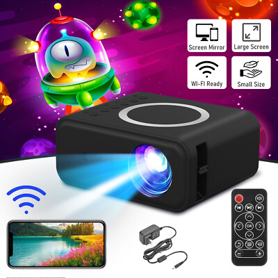 #ad Mini Projector 20000 LM LED 1080P WiFi Portable Home Theater Video Android iOS $39.99