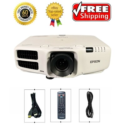 #ad Epson G6050W 3LCD Projector Home Theater 5500 ANSI Lumens 1080p HDMI w Bundle $452.29