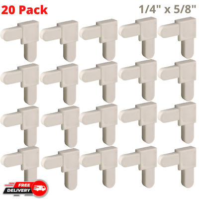 #ad 20Pcs White Plastic Replacement Corners for Mobile Home Screen Frames 1 4quot;x5 8quot; $14.99