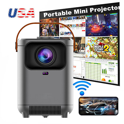 #ad Smart Proyector FHD Native 1080P Smart Video Home Cinema 4K Projector HDMI USB $85.99
