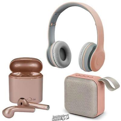 #ad iLIVE 3 Piece Bluetooth Speaker Headphones amp; Earbud Set $29.99