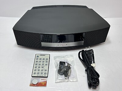 #ad Bose Wave Radio III Gray with Bose Remote AM FM Player Bluetooth Adpt *NO CD* $180.49
