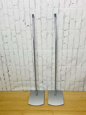 #ad 1 Pair of Genuine Bose Jewel Cube Speaker Floor Stands 2 Stands Silver $39.99