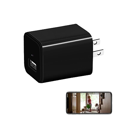 #ad Mini Hidden Camera Wi Fi Remote Live Viewing 1080 HD Discreet Spy Nanny Camera $19.90