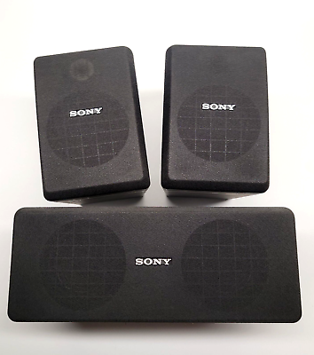 #ad Sony Speaker SS CN15 Center amp; Two SS SR15 Side Speakers Tested $49.99