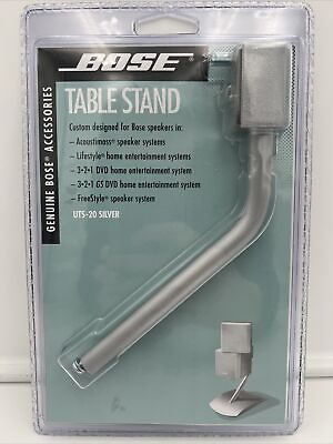 #ad Bose UTS 20 Silver Table Desktop Stand For Lifestyle amp; Acoustimass Speaker NEW $19.50