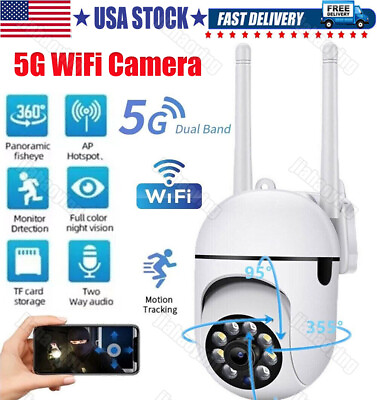 #ad Wireless Security Camera System Outdoor Home 5G Wifi Night Vision Cam 1080P HD $19.99