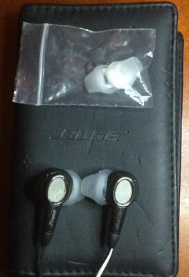 #ad BOSE Triport Wired Jack Earbuds In Ear Headphones Case Xtra Buds Complete EUC $39.99