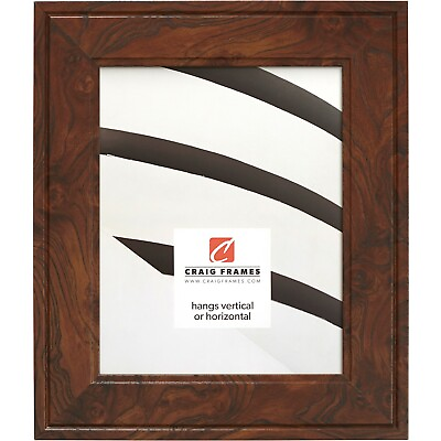 #ad Craig Frames Contemporary Inspirations 2quot; Rustic Brown Burl Picture Frame $93.99