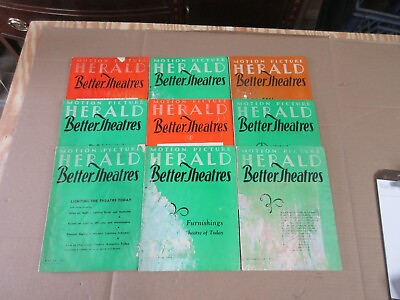 #ad Vintage Motion Picture Herald Better Theatres 1930s Lot of 10 Magazines 22 $389.00